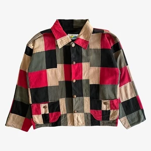 Vintage 90s Women's Chotana Reversible Patchwork Jacket, Retro Bohemian Boho 80s - Picture 1 of 7