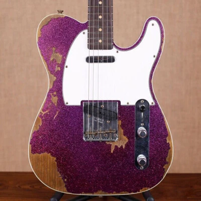 Top Quality TL Purple Style Electric Guitar Relic Right Handed Customized - Image 1 of 4