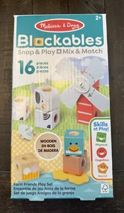 Melissa & Doug Farm Friends Windmühle blockierbar Snap & Play 16-teiliges Set für 2+ NEU - Bild 1 von 3