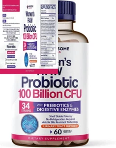 Dr. Formulated Raw Probiotics for Women 100 Billion CFUs with Prebiotics,... - Picture 1 of 9
