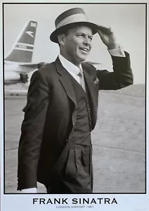 Poster Frank Sinatra London Airport 1961 23x33 - Foto 1 di 1