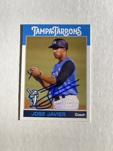 New York Yankees JOSE JAVIER Signed Card