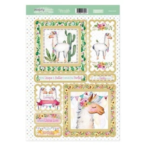 HUNKYDORY ADORABILI TOPPER PER CARTE - LAMA LOVE