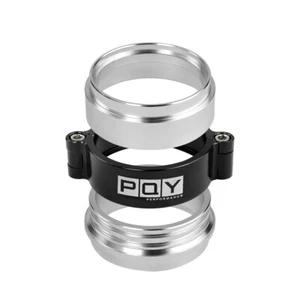 3inch 76mm Aluminum HD Clamp Intake V-band Clamp Intercooler Downpipes Black 3'' - Foto 1 di 12