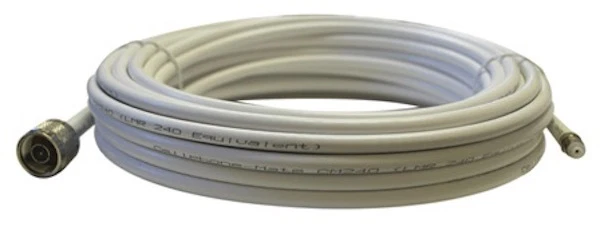 Cellphone SureCall Low Loss LMR-240 Coaxial Cable White 40-Ft - Image 1 of 1