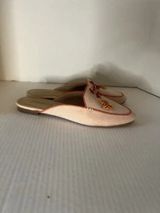 Talbots Orange Ryan Butterfly Embroidered Beaded Dragonfly Mules Women’s 8.5 - Picture 1 of 10