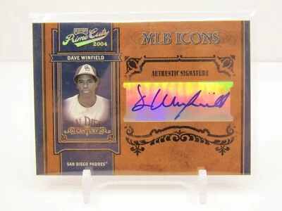 DAVE WINFIELD 2004 PLAYOFF PRIME CUTS MLB ICONS AUTOGRAPH AUTO 9/10 SP! - PADRES - Image 1 of 2
