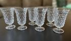 6 Vintage American Fostoria footed 4.5” cocktail glasses
