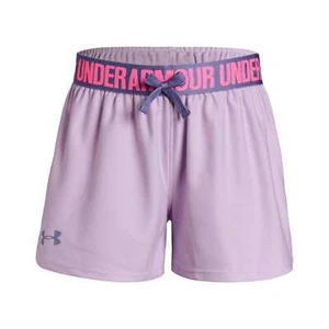 Under Armour Girls NEW Play Up Running Training Soft Knit Sports Shorts - Picture 1 of 3