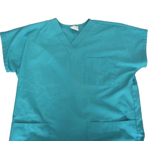 Scrubs Set Top & Pants, V Neck & Joggers, Hydro Green - Unisex - Size Medium - Picture 1 of 10