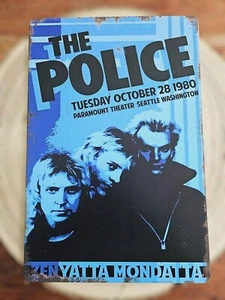 Letrero de chapa letrero de metal banda Rock The Police Tin Sign - Imagen 1 de 2