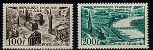 Sello de Francia correo aéreo PA No. 24 y 25 Nuevo ** MNH - Imagen 1 de 1