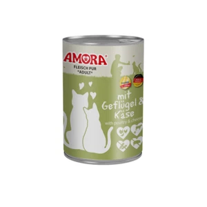 AMORA Cat lata carne pura aves y queso 12 x 400 g - Imagen 1 de 1