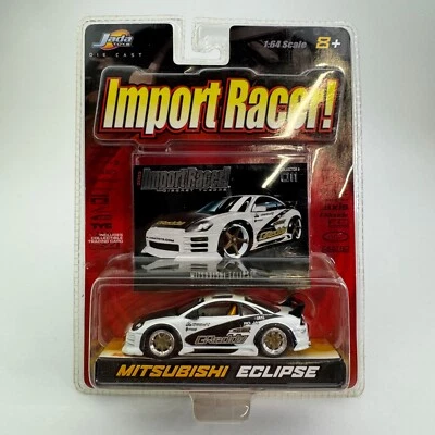 Jada Import Racer Mitsubishi Eclipse 2003 Branco Preto GReddy #011 - Imagem 1 de 4