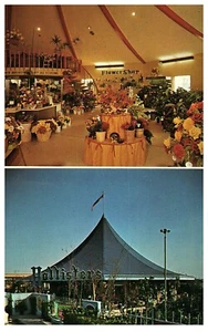 Hollister's Nursery & Flower Shop Costa Mesa CA Split View Postcard - Picture 1 of 2