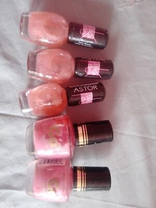 5 x New Go Cosmetic & Astor Nail Polishes - Picture 1 of 1