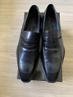 New $625 Dino Bigioni Black Penny Loafer Made in Italy US Size 10 M