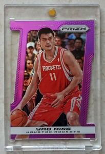 PANINI PRIZM 2013-14 YAO MING PURPLE PRIZMS REFRACTOR DIE CUT 34/49