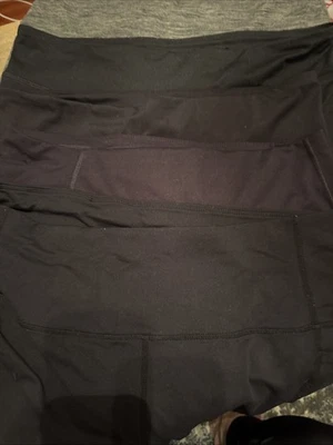 Lote De 5 Leggings Mujer Talla Extra Grande, Cuatro Negros Uno Gris Todos Tienen Bolsillos Foto 1 de 4