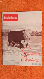 THE AMERICAN HEREFORD JOURNAL MAGAZINE, December 15, 1966, 102 Pages, Cattle - Picture 1 of 6