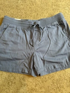 Orvis Women Sz XL Blue Cotton Blend Pull On Shorts W/Pockets 4.5” Inseam NWT - Picture 1 of 8