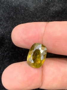 7.75 Carat Yellowish Green Sphene From Madagascar for Collection - Picture 1 of 6