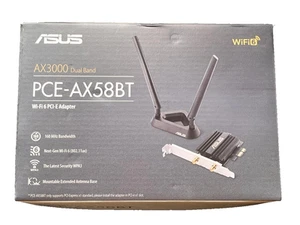ASUS PCE-AX58BT Wi-Fi 6 (802.11AX) AX3000 Dual-Band Pcie Wi-Fi Adapter - Afbeelding 1 van 3