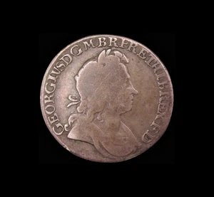 GEORGE I 1725 SILVER SHILLING - NO OBVERSE STOPS - Picture 1 of 2