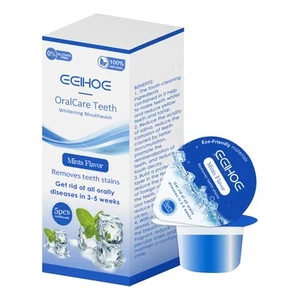 Teeth Whitening Mouthwash Travel Size Wild Mint Flavor Mouthwash 5Pcs/box - Picture 1 of 6