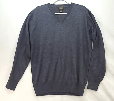 Neiman Marcus Exclusive Mens Merino Wool Silk Cashmere Blend Sweater Sz L - Image 1 of 4