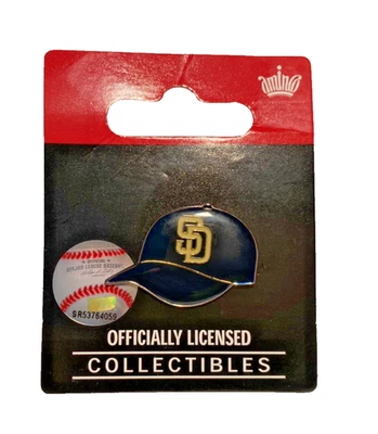 SD PADRES Logo Cap Lapel Hat Pin MLB Baseball Licensed Major League MLB 2011 - Image 1 of 4