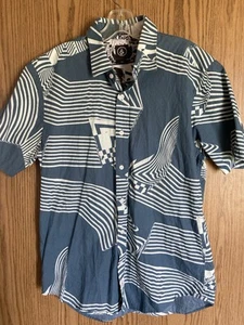 Vtg Volcom Classic Fit Short Sleeve Button Up Shirt - M - Picture 1 of 10