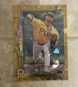 2025 Topps Jared Jones #541 Gold Diamante 36/50 Ssp Pittsburgh Pirates - Imagen 1 de 3