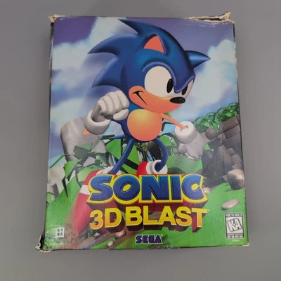 PC Sonic 3D Blast 1996 SEGA Big Box Windows 95 Completo RARO Foto 1 de 4