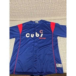 Maglia da baseball Chicago Cubs True Fan MLB con licenza XL blu rossa - Foto 1 di 6