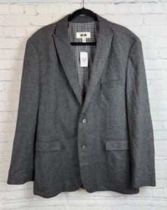 JOSEPH ABBOUD gray herringbone wool blend mens suit jacket blazer 2XLT NWT - Picture 1 of 14