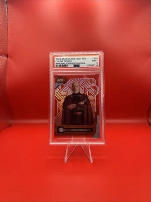2024 TOPPS STAR WARS HIGH TEK COUNT DOOKU IMPERIAL - ORANGE MAGMA PSA 9 - Image 1 of 2