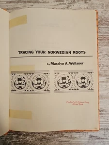 Tracing Your Norwegian Roots Maralyn A. Wellauer Hardcover Genealogy Surnames - Picture 1 of 9