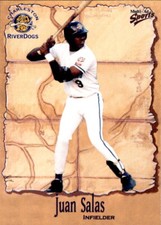 2001 Charleston River Dogs Multi-Ad #22 Juan Salas Dominican Republic DR Card