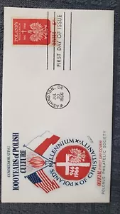 First Day Cover - Five Cent Poland Millenium - 23-106 - Picture 1 of 1