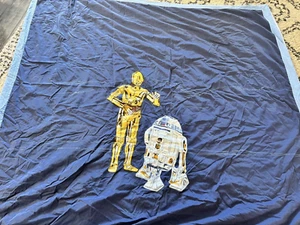 Star Wars C3PO & R2D2 Twin XL Pottery Barn Duvet Cover - Picture 1 of 8