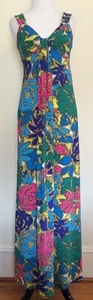Nine West ärmelloses Maxikleid Größe 2 dehnbar hell bunt Resort Wear  - Bild 1 von 11