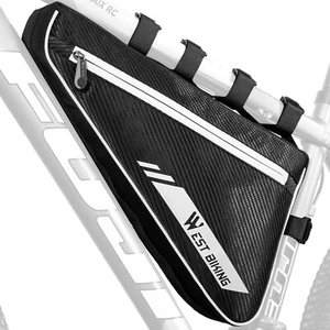WEST BIKING 4L MTB Bicicleta de Carretera Bicicleta Marco Tubo Bolsa Reflectante Triángulo Bolsa - Imagen 1 de 13