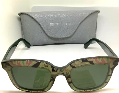 ETRO BLACK/GREEN/PINK PAISLEY ET651S 315 50mm GORGEOUS SUNGLASS / CASE RET$299 - Image 1 of 4