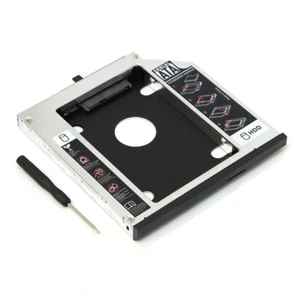 2° adattatore caddy SSD HDD SATA per IBM Lenovo Thinkpad T400、T400s;T500、W500;T410 - Foto 1 di 11