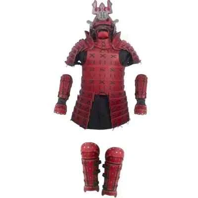 Conjunto Completo Medieval Armadura Samurai - Armadura de Cuero SCA LARP y Juegos con disfraces Halloween Foto 1 de 4