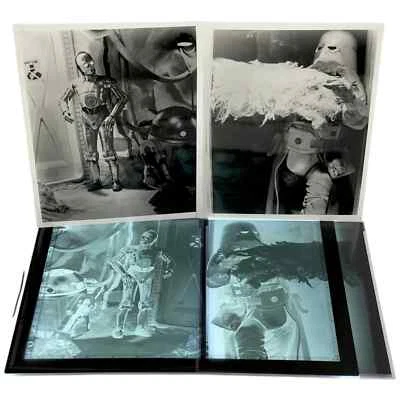 Star Wars Empire Strikes Back Behind The-Scenes Photograph picture Negatives  MT - Image 1 of 4