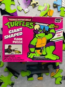 vintage TMNT Teenage Mutant Ninja Turtles 1990 DONATELLO Giant Floor Puzzle - Picture 1 of 23