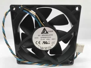 1 pcs DELTA Fan QFR0912VH DC12V 0.60A PWM 9225 9025 9cm 4 wire cooling fan - Picture 1 of 3