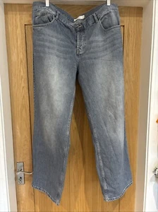 Topshop Women's Pale Blue Wide Leg Jeans W36 L30 - Picture 1 of 3